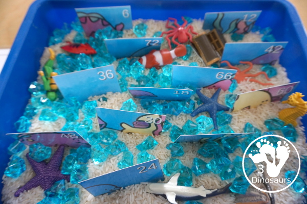 Ocean Multiplication Puzzle Printable is a fun hands-on activity to work on multiplication math facts. You have 12 pieces for each puzzle. You have multiplication facts from 1 to 12 - 3Dinosaurs.com