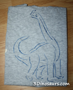 How to Make A Dinosaur Shirts Using Stencils