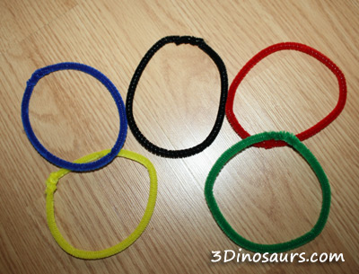 Ring Toss Using Olympic Ring Colors