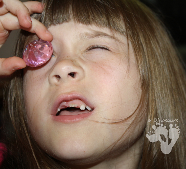 Pink Themed Sensory Bin - to go with the book Pinkalicious - 3Dinosaurs.com