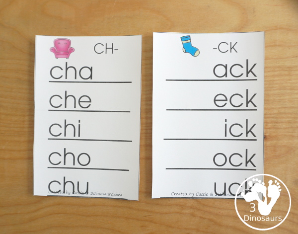 Free Digraph Ladders - 13 ladders including beginning and ending digraphs for kids to learn with - 3Dinosaurs.com