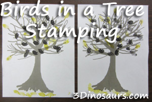 Birds in a Tree Stamping