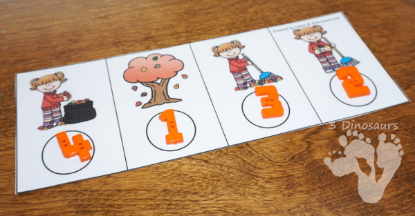 Sequencing Cards Set for Fall - 6 different sets with clip cards, task cards, no-prep worksheets and easy reader books $ - 3Dinosaurs.com