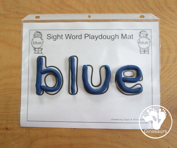 Free Romping & Roaring Preprimer Sight Words Packs Set 2: Blue, Can, Come, Down - 6 pages of activities for each preprimer sight words: a, and, away, big. These are great for easy to use learning centers - 3Dinosaurs.com
