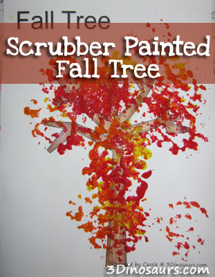 Scrubber Painted Fall Tree