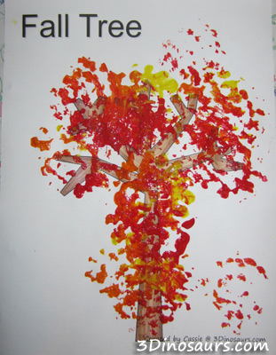 Scrubber Painted Fall Tree