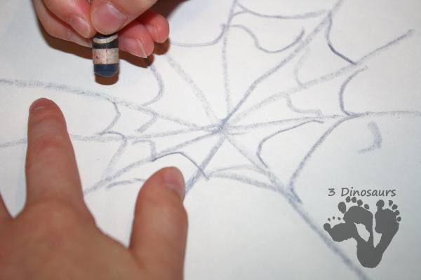 Stamping Words on Spider Webs - 3Dinosaurs.com