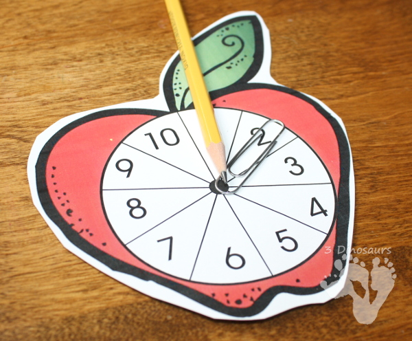 Free Apple Themed Addition & Subtraction Mats: adding or subtracting using numbers 1 to 10 - 3Dinosaurs.com