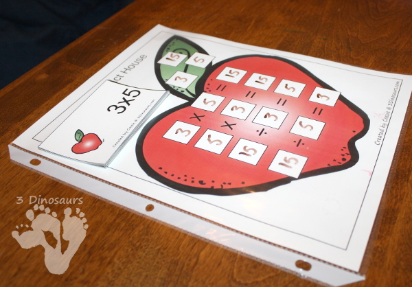 Apple Themed Multiplication and Division with no prep and hands on activities $ - 3Dinosaurs.com