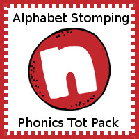 Free Alphabet Stomping N Tot-Preschool Pack - 20 pages of activities - 3Dinosaurs.com