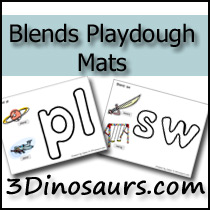 Free Blends Playdough Mats!