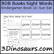 BOB Books Sight Words Kindergarten Book 10: goes, down, home - 3Dinosaurs.com