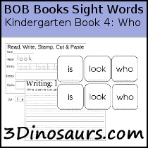 BOB Books Sight Words Kindergarten Book 4 Who?: is, look, who - 3Dinosaurs.com