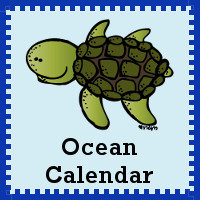 Free Ocean Calendar Set - 3Dinosaurs.com