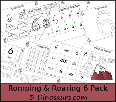 Romping & Roaring Number 6 Pack