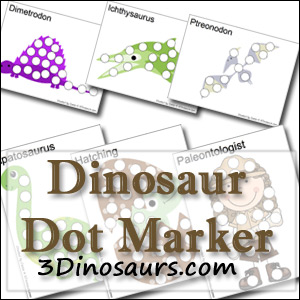 Free Dinosaur Dot Markers!