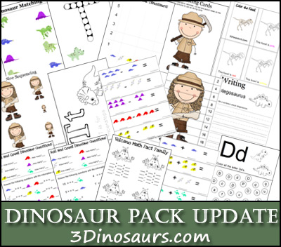 Dinosaur Printables Update