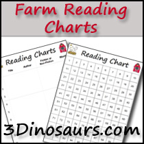 Farm Theme Reading Charts