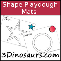 Free Shape Playdough Mats