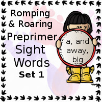 Romping & Roaring Preprimer Sight Word