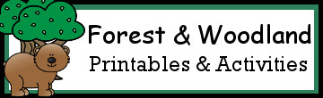 Bear, Forest, and Woodland Animals Activities & Printables