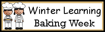 Baking No-Prep Weekly Packs PreK to 4th Grade