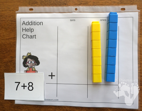 Free Place Value Mats for Addition & Subtraction - 3 mats for addition and subtraction with different levels of place value. - 3Dinosaurs.com