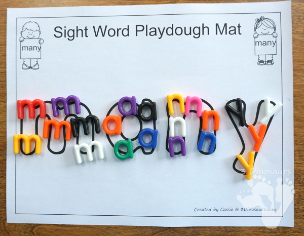 Free Romping & Roaring Second Grade Sight Word Set 6: Made, Many, Off, Or - 3Dinosaurs.com