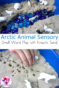 Kinetic Sand Arctic Animals Sensory Bin