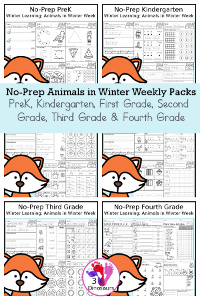 Christmas No-Prep Themed Weekly Packs