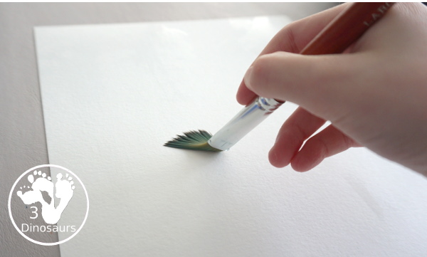 Groundhog Shadow Painting - an easy way to make a fun shadow of a groundhog with a fun painting activity - 3Dinosaurs.com