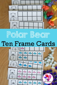 Hands-On Learning with Polar Bear Ten Fame Cards: Numbers 1 to 10