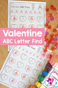 Valentines ABC Letter Find Printable