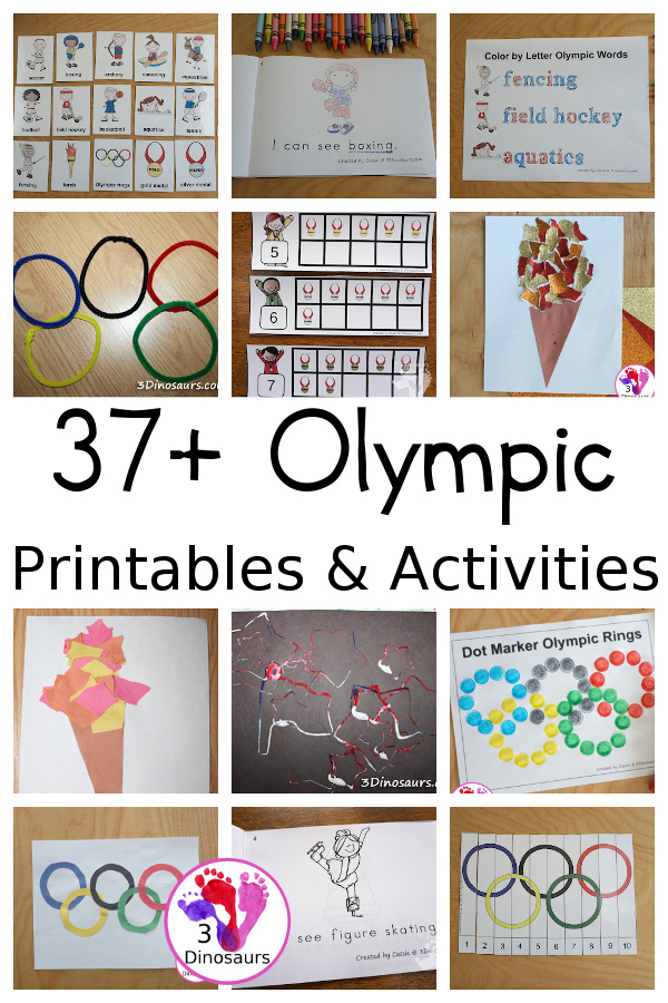 Olympic Games  Activities & Printables on 3Dinosaurs.com