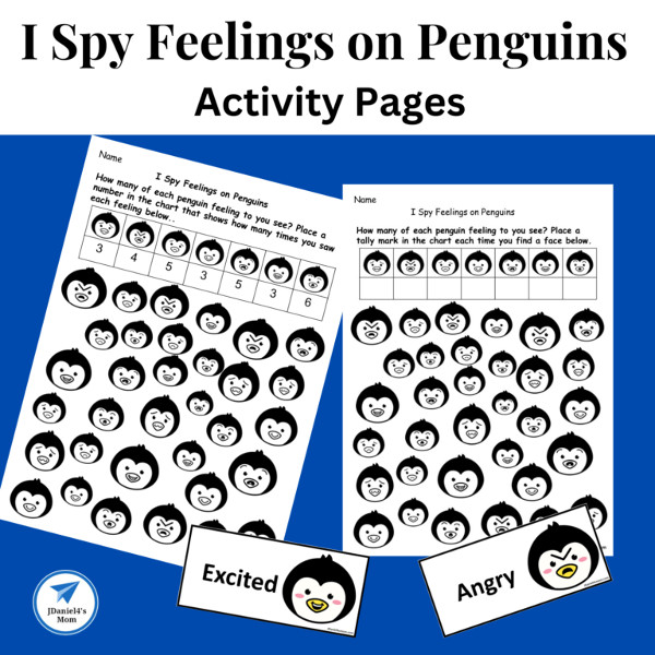 I Spy Feelings on Penguins Activity Pages Printables by JDaniel4's Mom.