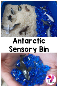 Antarctic Sensory Bin for Sensory Play