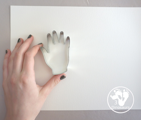 Handprint Watercolor Painting - for a fun Unity and a great way to talk about just being happy with who you are along with equality - 3Dinosaurs.com