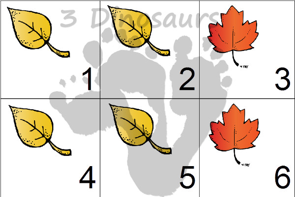 Free Leaves Calendar Set 2015 Update - 3Dinosaurs.com