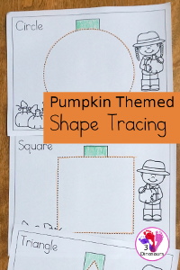 Fine Motor Fun With Free Pumpkin Shape Tracing Printable