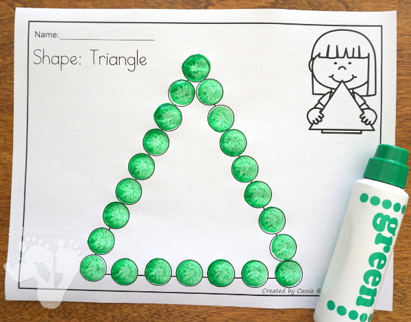 Triangle Do-A-Dot Printable