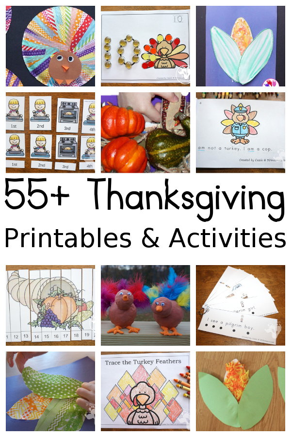 Thanksgiving Activities & Printables - 3Dinosaurs.com
