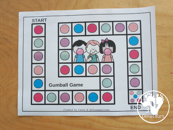 Free Candy Jar Vowel Team Game: AI, AY, EA, EE, & EI - with gameboard, gumball cards with vowel team word pictures, vowel team sorting mats and vowel team recording worksheet to go with sorting and game. - 3Dinosaurs.com