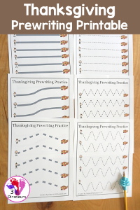 Free Thanksgiving Prewriting Printables