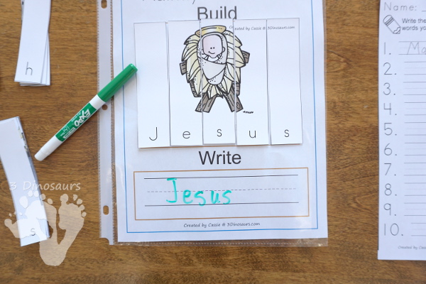 Free Nativity Themed Word Puzzles - 8 different Nativity themed word puzzles - 3Dinosaurs.com #freeprintable #nativity #christmasprintables #writingforkids