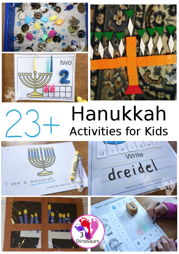 Hanukkah Activities & Printables - 3Dinosaurs.com