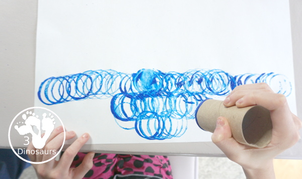 Paper Roll Painted Menorah - a fun painting activity using paper rolls to make a menorah for kids - 3Dinosaurs.com