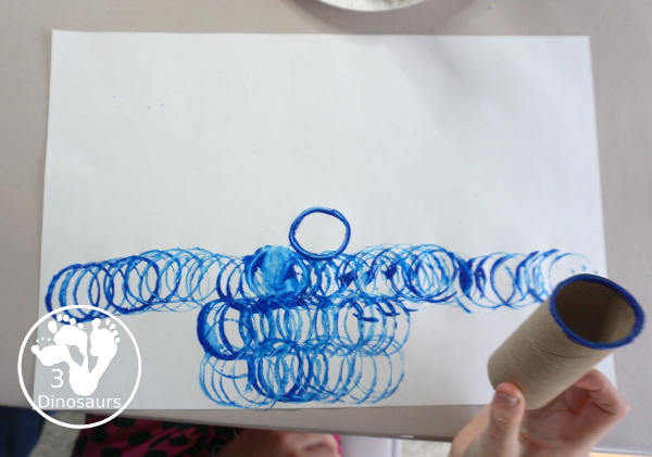 Paper Roll Painted Menorah - a fun painting activity using paper rolls to make a menorah for kids - 3Dinosaurs.com