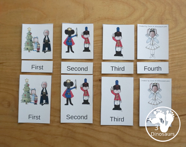 Sequencing: The Nutcracker with clip cards, task cards, no-prep worksheets, writing activities and easy reader books $ - 3Dinosaurs.com  #sequencingforkids 