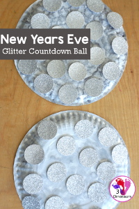 New Years Eve Glitter Ball Countdown Craft