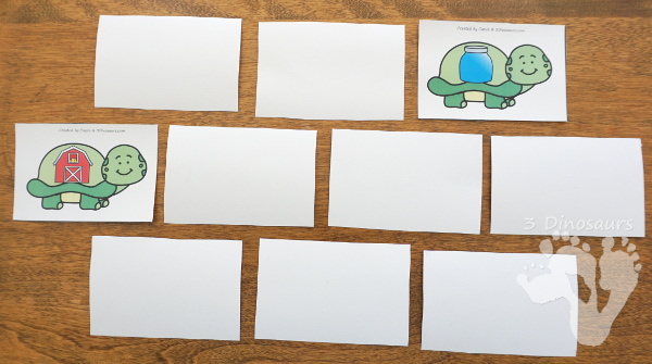 Free Turtle Themed R-Controlled Vowel Sorting - 5 sorting mats with 10 matching cards also includes a matching worksheet - 3Dinosaurs.com